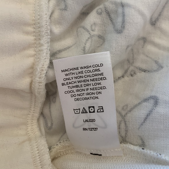 Laila Ali pull on high waisted sweatpants cream 30.5” long wide leg - Picture 9 of 11